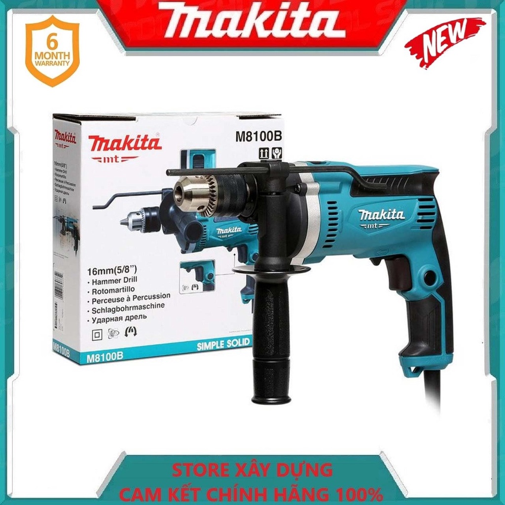 MÁY KHOAN BÚA 16MM 710W MAKITA M8100B - HÀNG CHÍNH HÃNG