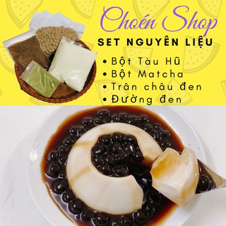 💖Choén Shop💖 Set Tàu Hũ Trân Châu Đường Đen 5-10 Chén 2 Vị Bao Ngon - Mềm Mịn Dai Dai