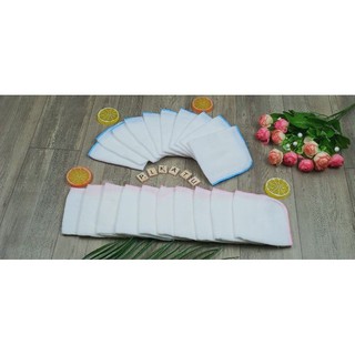 combo 10 cái khăn sữa cuốn biên Pikatu 25x 25