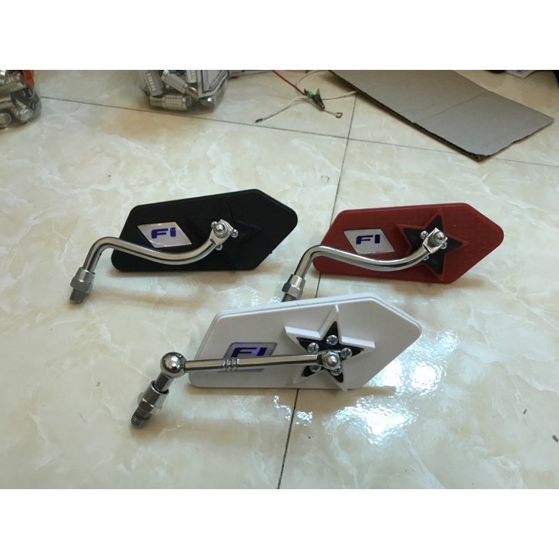 Gương Xe Máy Chân 10li Gen Xuôi Gắn Các Dòng Xe Phổ Thông