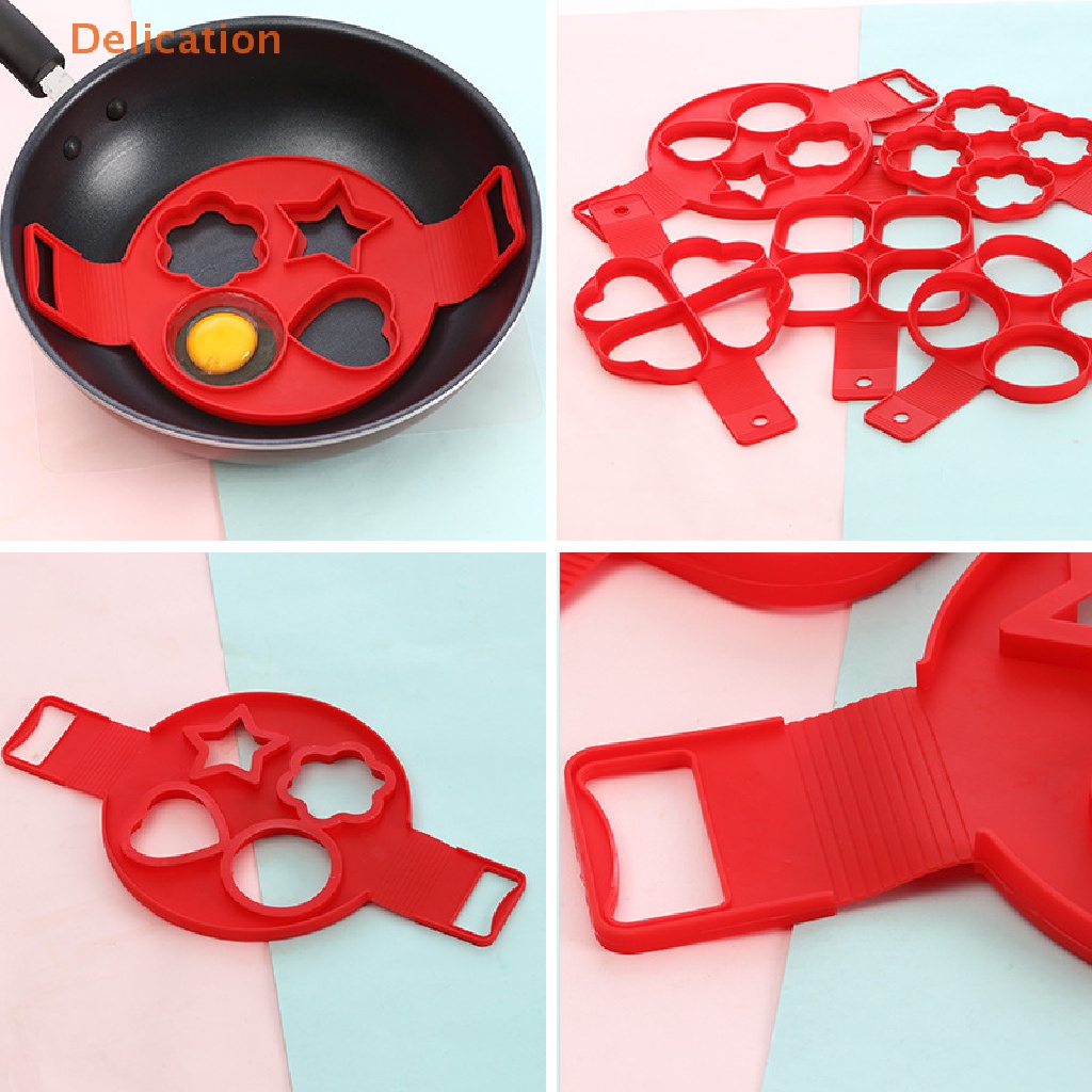 Khuôn Chiên Trứng / Làm Bánh Pancake Bằng Silicone Tiện Dụng Cho Nhà Bếp