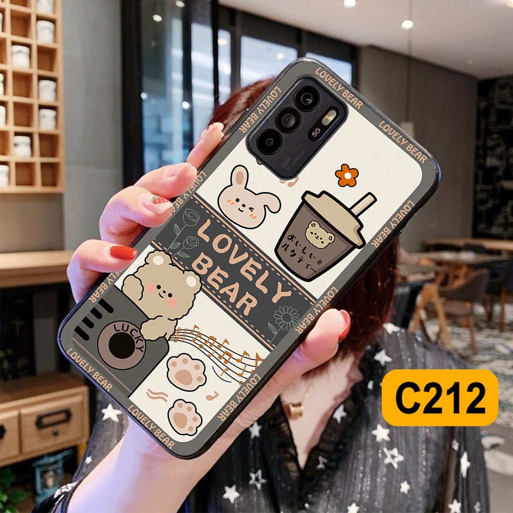 Ốp lưng Oppo Reno 6 4G / Reno 6Z 5G / Reno 6 Pro in hình gấu bear dễ thương, bền đẹp