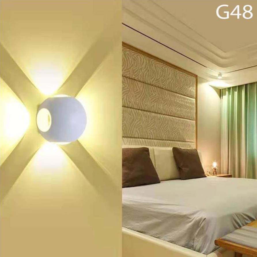 Đèn Trang Trí Hắt Tường 4 Chiều - 12w Chống Nước - DHTW6016D12W