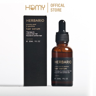 Serum tinh dầu vỏ bưởi và bồ kết Herbario 30ml (pomelo peel & gleditsia) giảm rụng tóc, kích thích mọc tóc