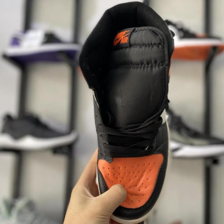 [FREE SHIP] Giày Sneaker Jodan 1 Mid Retro Black Orange Cao Cổ Cam Full Box Freeship | BigBuy360 - bigbuy360.vn
