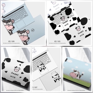 Skin Dán Laptop 5 mẫu Bò Sữa - Miếng Dán Dành Cho Tất Cả Laptop (Ib model máy + mẫu để đặt hàng)