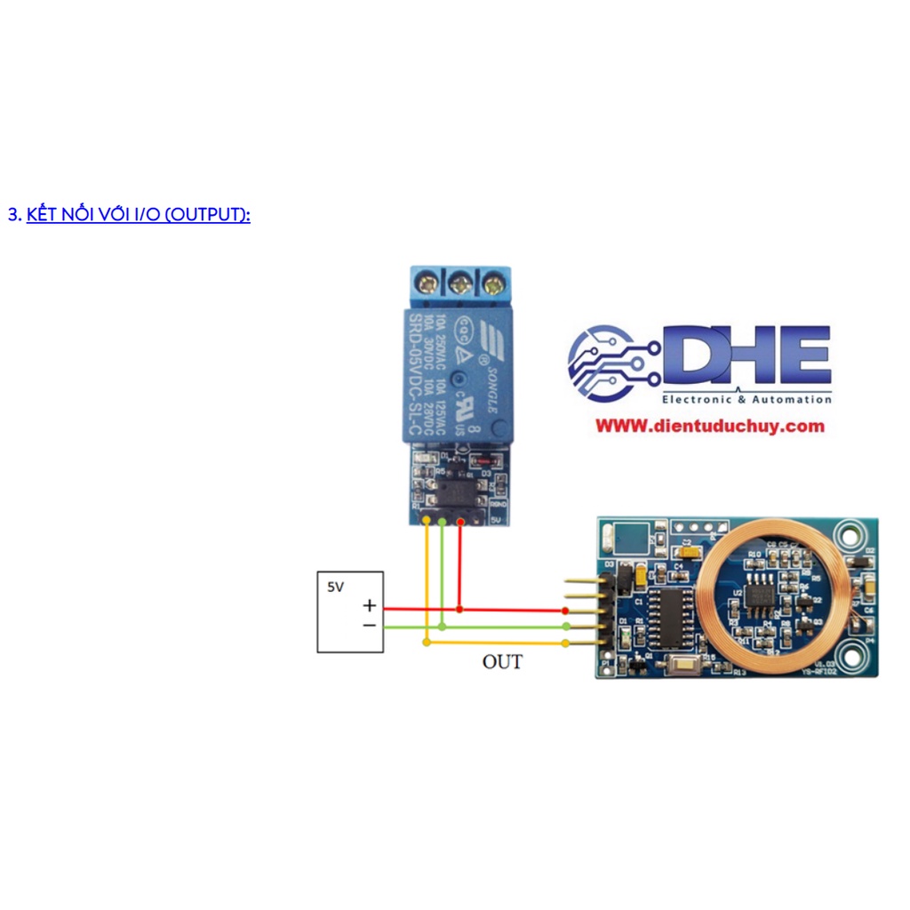 YS-RFID2 MODULE ĐỌC VÀ GIẢI MÃ THẺ RFID PROXIMITY 125KHZ, GIAO TIẾP SOFTWARE PC