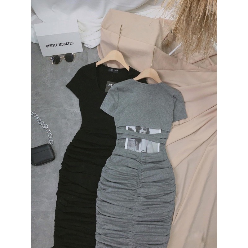 Đầm body rút dây bigsize 60=>90kg