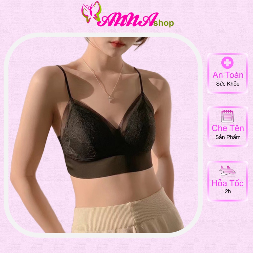 Áo lót ngực nữ vải su ren cao cấp, thiết kế đơn giản, trẻ trung, dễ phối đồ (MS 04075) Anna Shop