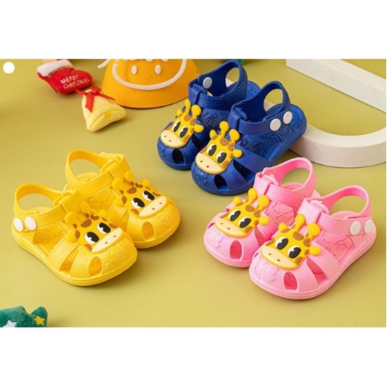 GIÀY SANDAL TẬP ĐI CHÚ HƯƠU CÀI CÚC CHO BÉ
