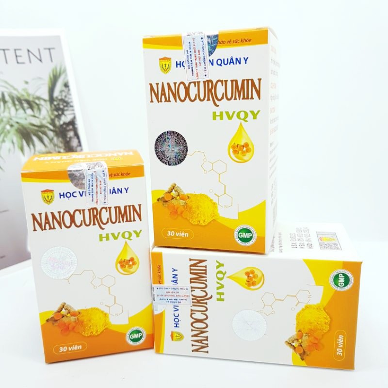 Nano Curcumin Học viện Quân Y - Hỗ trợ giảm viêm loét dạ dày (Hộp 30 viên) [Chính Hãng]