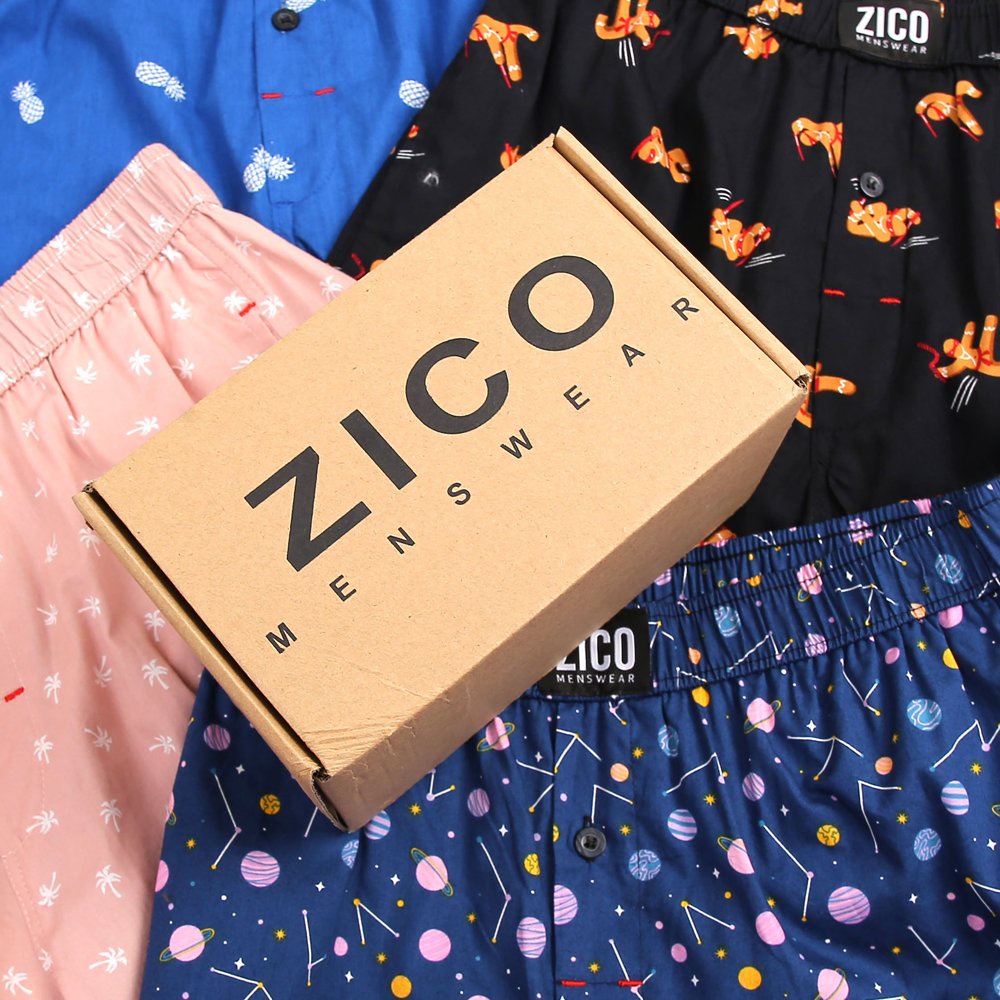 Quần đùi nam ZICO MENSWEAR - Quần đùi ngủ nam lưng thun co dãn thoải mái, vải cotton mềm mịn, thấm hút mồ hôi - ZC