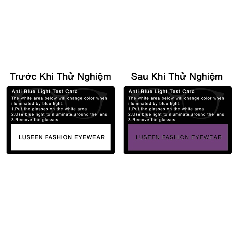 Thẻ kiểm tra LUSEEN AT1001 bảo vệ bức xạ chống ánh sáng xanh