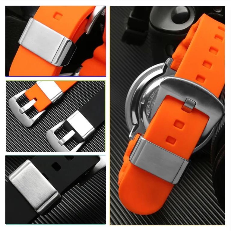 Dây Đeo Đồng Hồ Bằng Thép Không Gỉ 316L 18mm 20mm Kèm LOGO Dành Cho Seiko