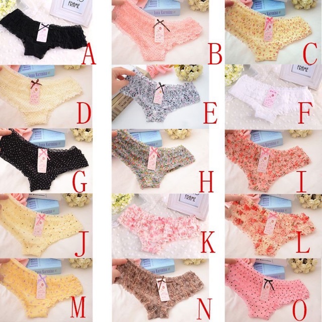 Quần lót ren tầng hoạ tiết siêu xinh gợi cảm cho nữ [cho chọn màu