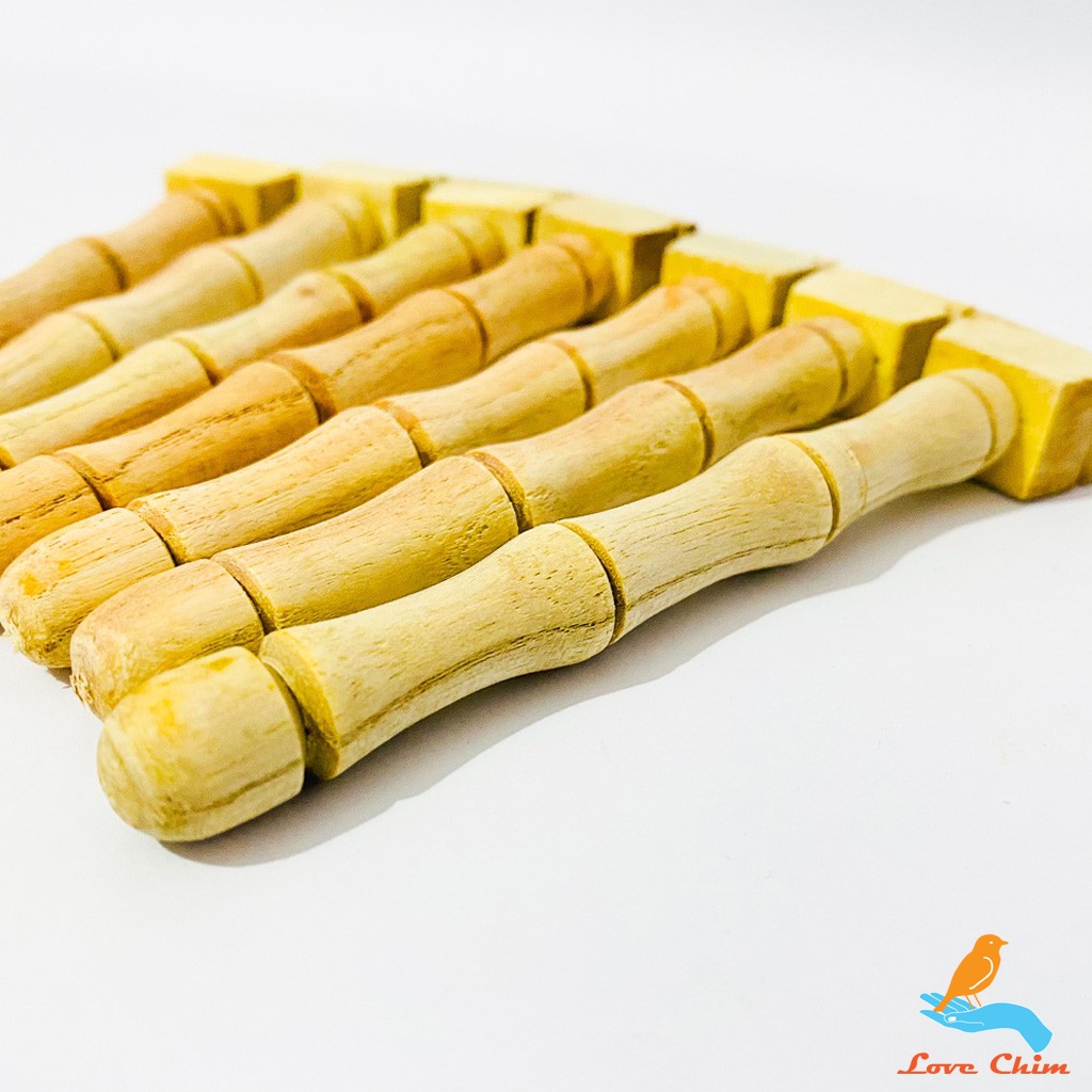 Phụ kiện lồng chim chào mào, Cầu phụ gỗ cho lồng chào mào, chích chòe LOVECHIM