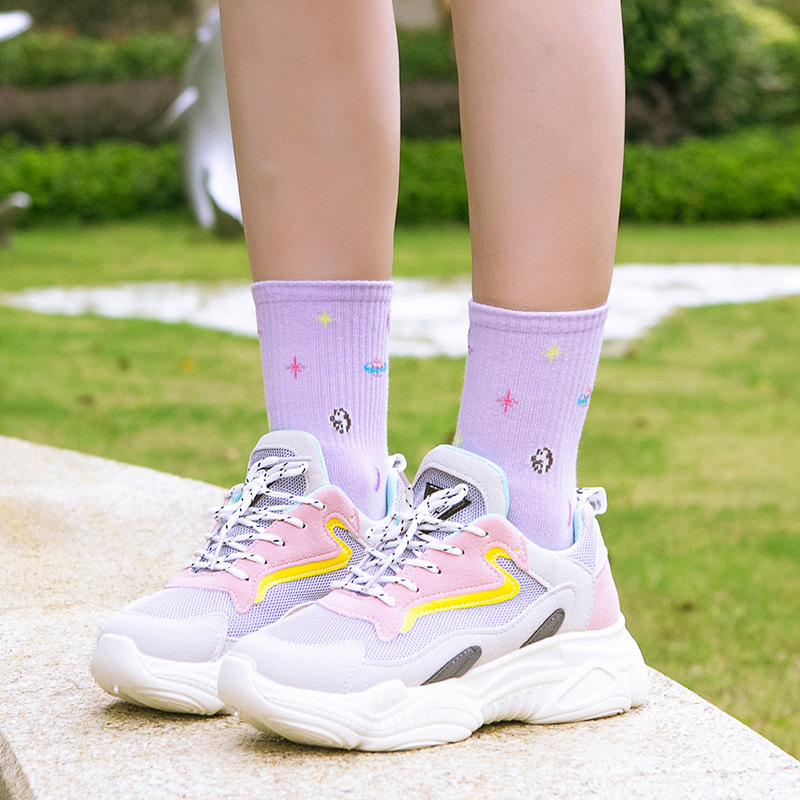 【cfh】Tất Cotton Hoạ Tiết Đáng Yêu Dành Cho Cả Nam Và Nữ