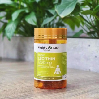 Mầm Đậu Nành Healthy Care Super Lecithin 1200mg Lọ 100 Viên Của Úc