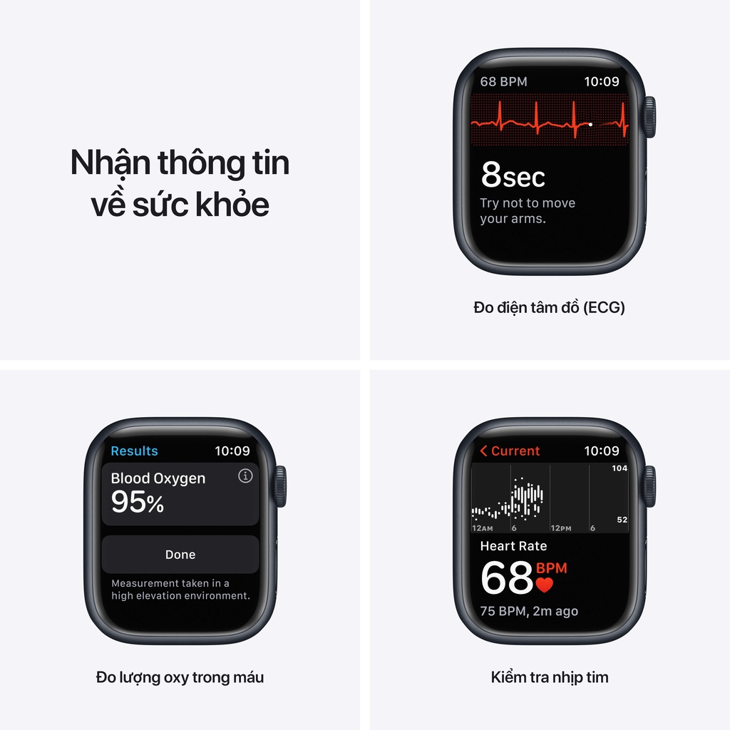 Đồng hồ thông minh Apple Watch Series 7 (GPS) 41mm – Hàng chính hãng VN/A