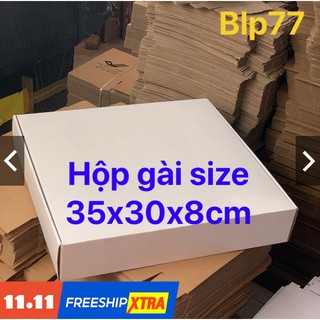 COMBO 25 HỘP CARTON NẮP GÀI TRẮNG SIZE: 35 x 30 x 8cm