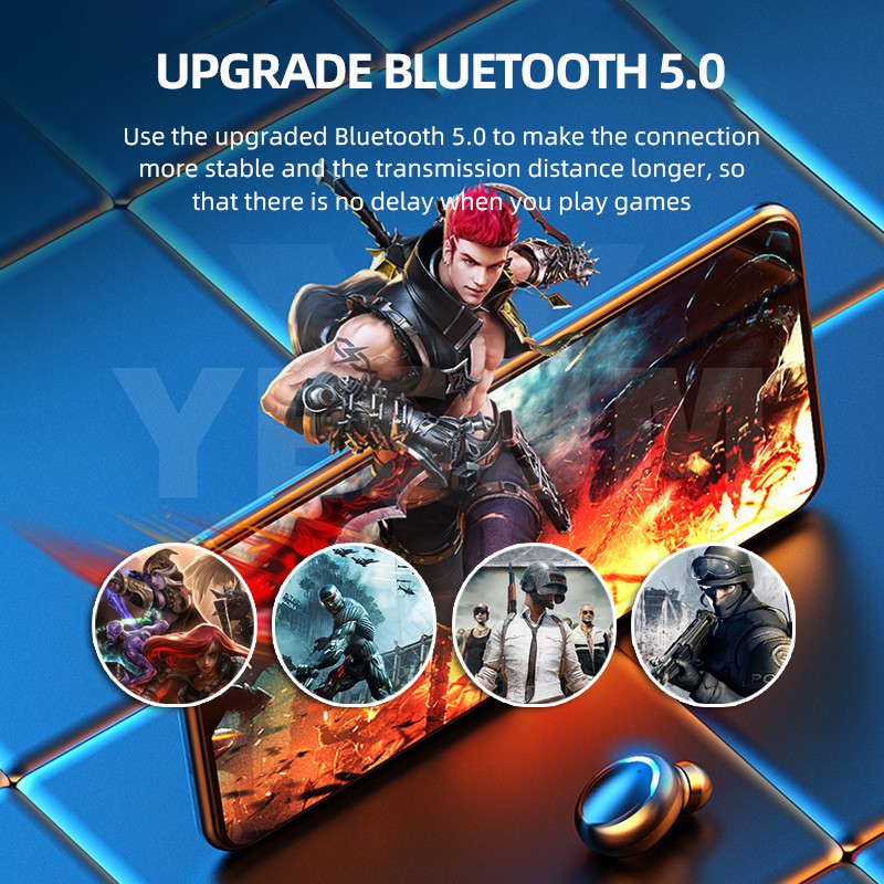 Tai Nghe Bluetooth 5.1 Tws F9 2000mah Giảm Tiếng Ồn Âm Thanh Hifi Cho Vivo Oppo Huawei Xiaomi Redmi Relame Airdots
