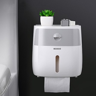 Hộp đựng giấy vệ sinh ecoco cao cấp 2 tầng có ngăn kéo