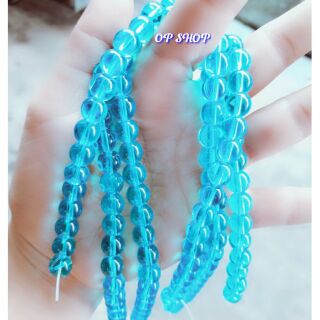 Hạt đá xanh biển 8mm ( xâu 40v )