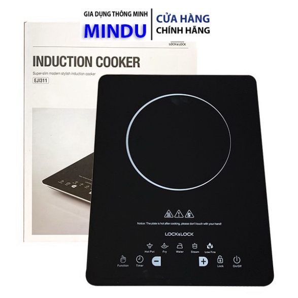 Bếp Điện Từ Cảm Ứng Lock&Lock EJI311 màu đen