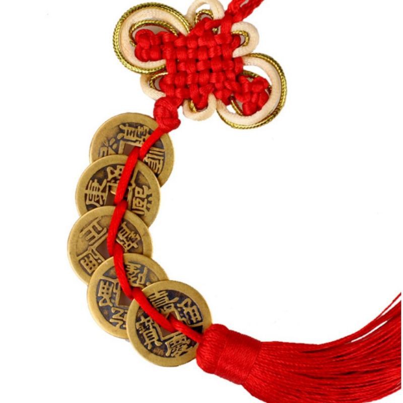 Dây chuỗi 5 đồng xu ngũ đế hút tài lộc bình an | BigBuy360 - bigbuy360.vn