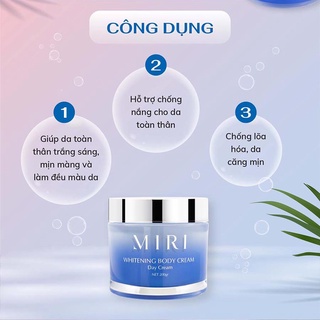 Kem dưỡng da toàn thân ban ngày Miri whitening body cream day cream 200gr
