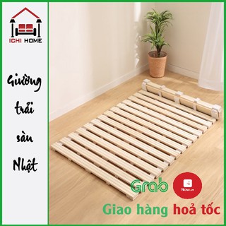 [FREE SHIP] Giường trải sàn Nhật - Gỗ thông Nhập Khẩu - Thơm tự nhiên - 90cmx2m, 1mx2m, 1m4x2m, 1m6x2m, 1m8x2m, 2mx2m