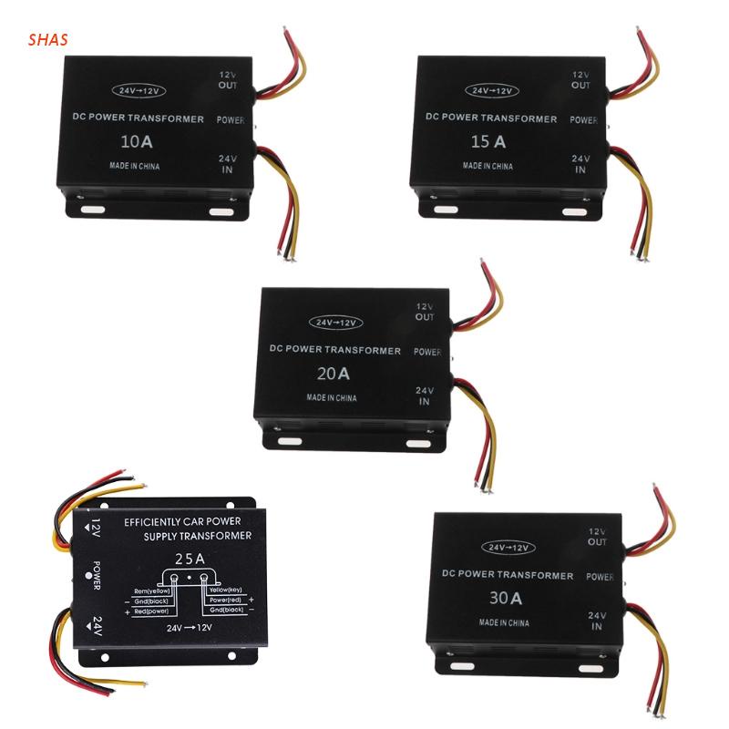 Bộ Chuyển Đổi Nguồn Điện Từ 24V Sang 12V 10/15/20/25/30A Chuyên Dụng Cho Xe Hơi