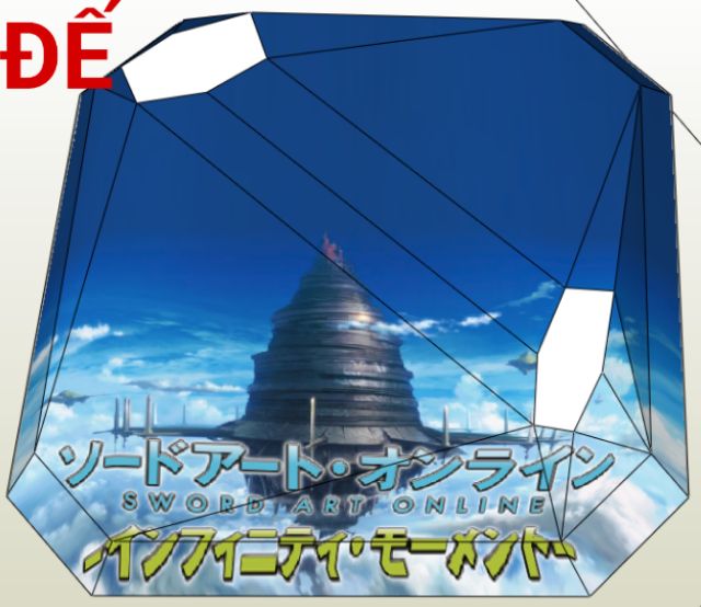 Mô hình giấy anime/ game  Kirito Infinity moment