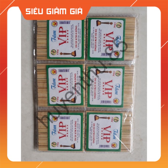 Vỉ 30 gói ( nhỏ ) tăm tre Vip