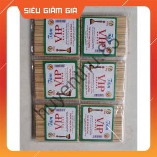 Vỉ 30 gói tăm tre vip