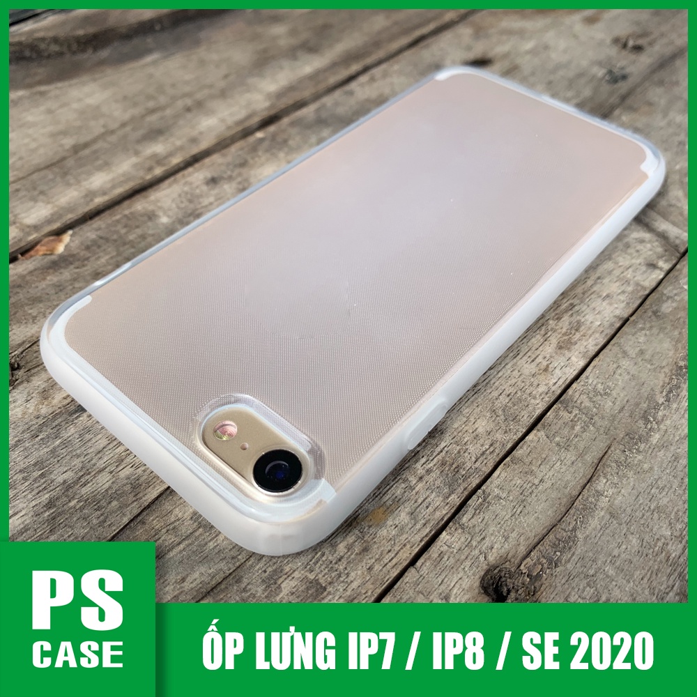 Ốp lưng dẻo trắng mờ chống sốc cao cấp dành cho iPhone 7 / iPhone 8 / SE 2020 - PS Case phân phối