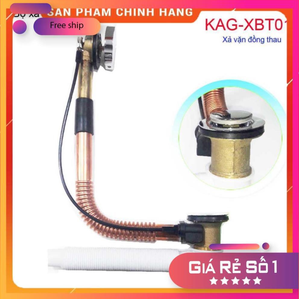 BỘ Xả vặn bồn tắm bằng thau, Bộ xả dùng cho bồn tắm nằm KAG-XBT01