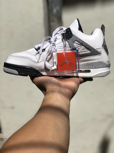 Giày JD 4 - trắng gót xám