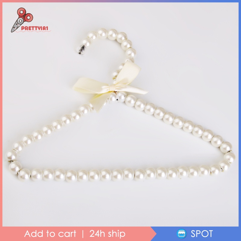 1 Móc Treo Quần Áo Trẻ Em Bằng ABS Đính Ngọc Trai