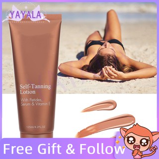 [Ready Stock] Kem nhuộm nâu da giúp dưỡng ẩm tự tạo làn rám nắng hiệu Yayala 125ml