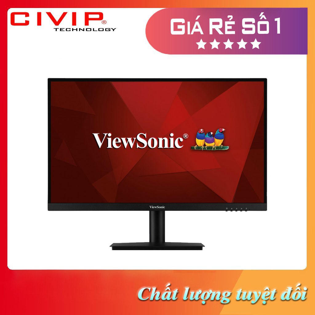 Màn hình LCD Viewsonic 24Inch VA2406-H-2 (Full HD, VA, 60Hz, 4ms, 104% sRGB, VGA, HDMI) Hàng chính hãng