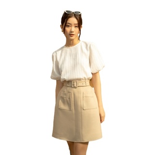 Olv - chân váy pocket khaki skirt