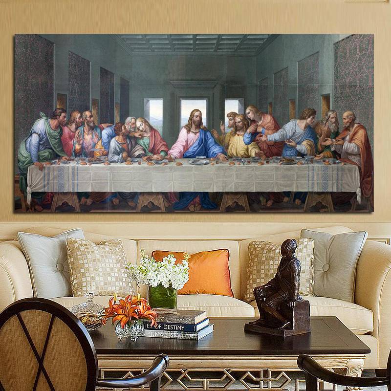 Tranh Treo Tường Vải Canvas In Hình Chúa Giêsu Leonardo Da Vinci 'S The Last Supper