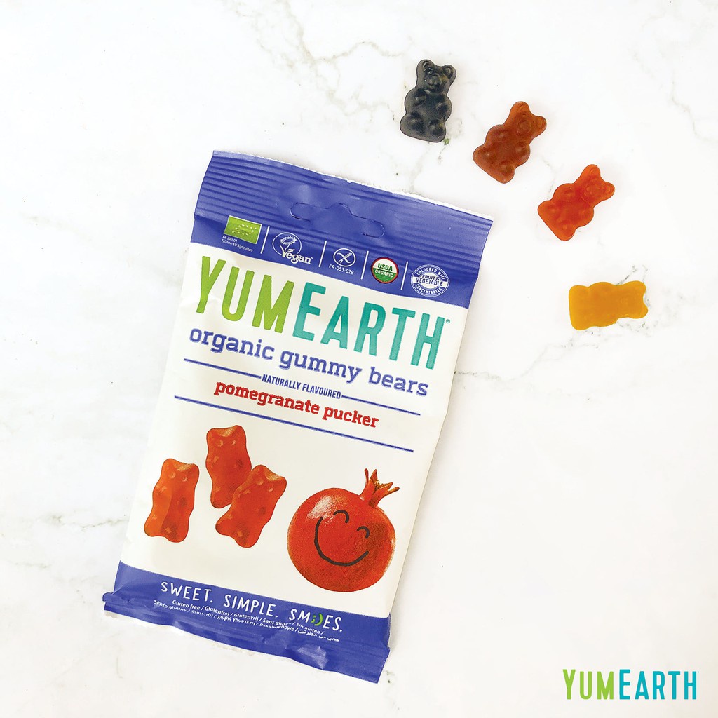 Kẹo Hữu Cơ Yumearth 50g Vị Trái Cây Cho Bé