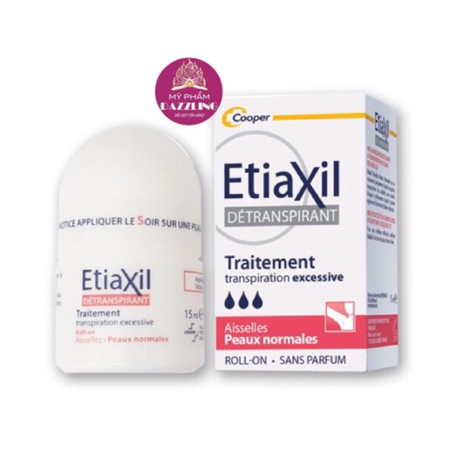 [Chính Hãng] Lăn Etiaxil Khử Mùi Hiệu Quả Cho Da Thường 15ml Mẫu Mới