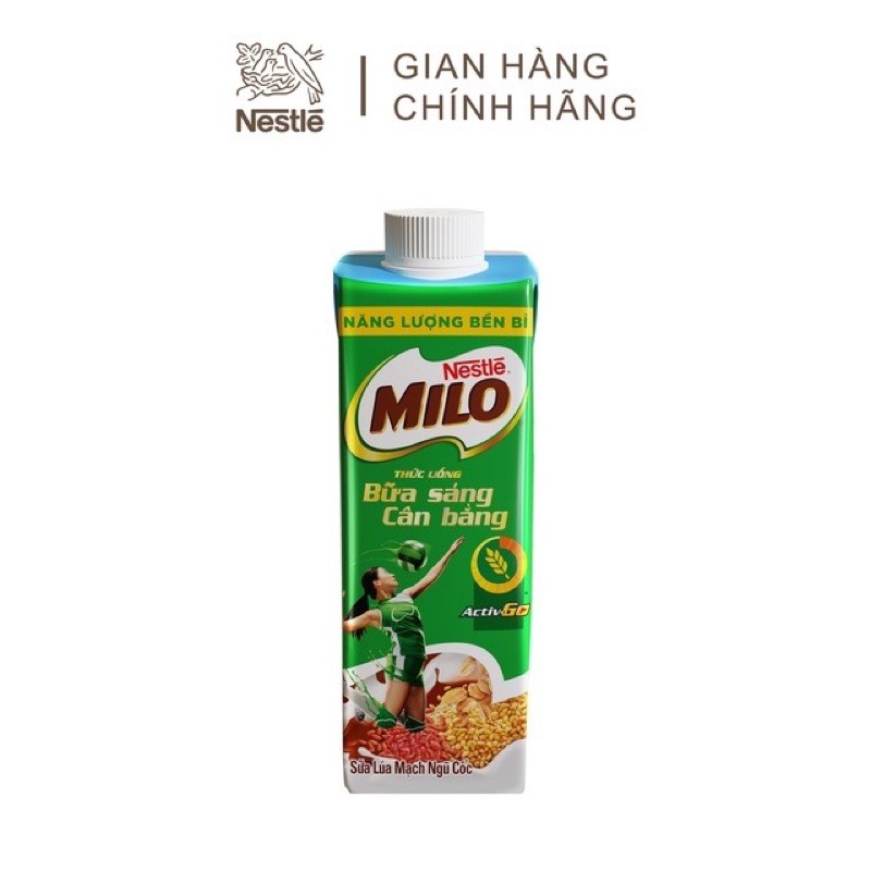 Sữa lúa mạch Milo hộp 180ml/ nắp vặn 210ml