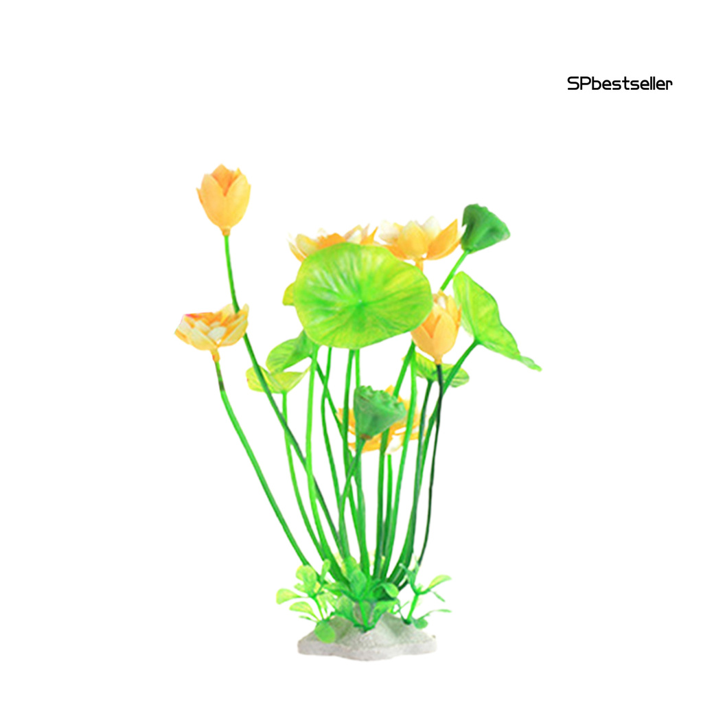 Hoa sen nhân tạo bằng nhựa dùng để trang trí bể cá