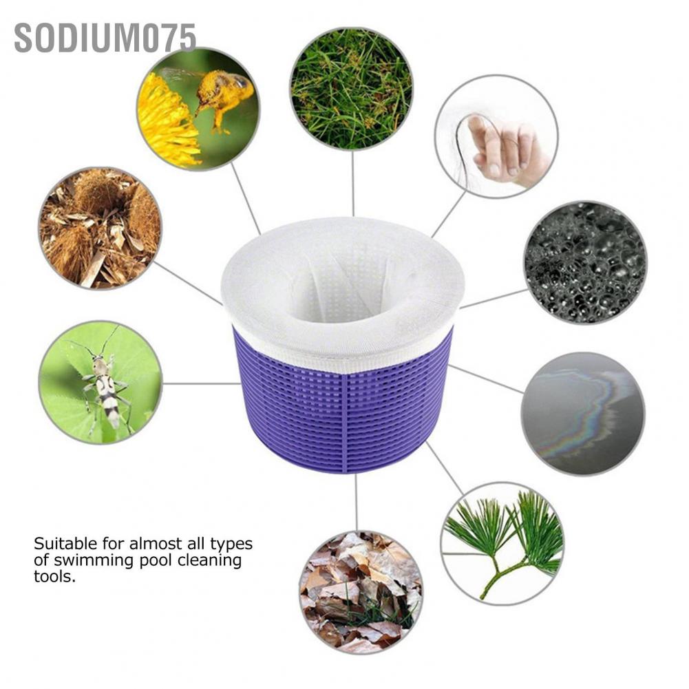 Hàng Hot Túi lọc siêu nhỏ Bể bơi Skimmer lưới Túi lọc bụi Vật tư làm sạch thay thế Hàng giao ngaySodium075
