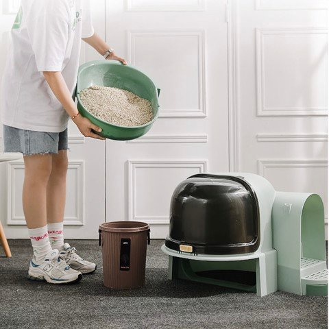 Chậu cát Space cho mèo