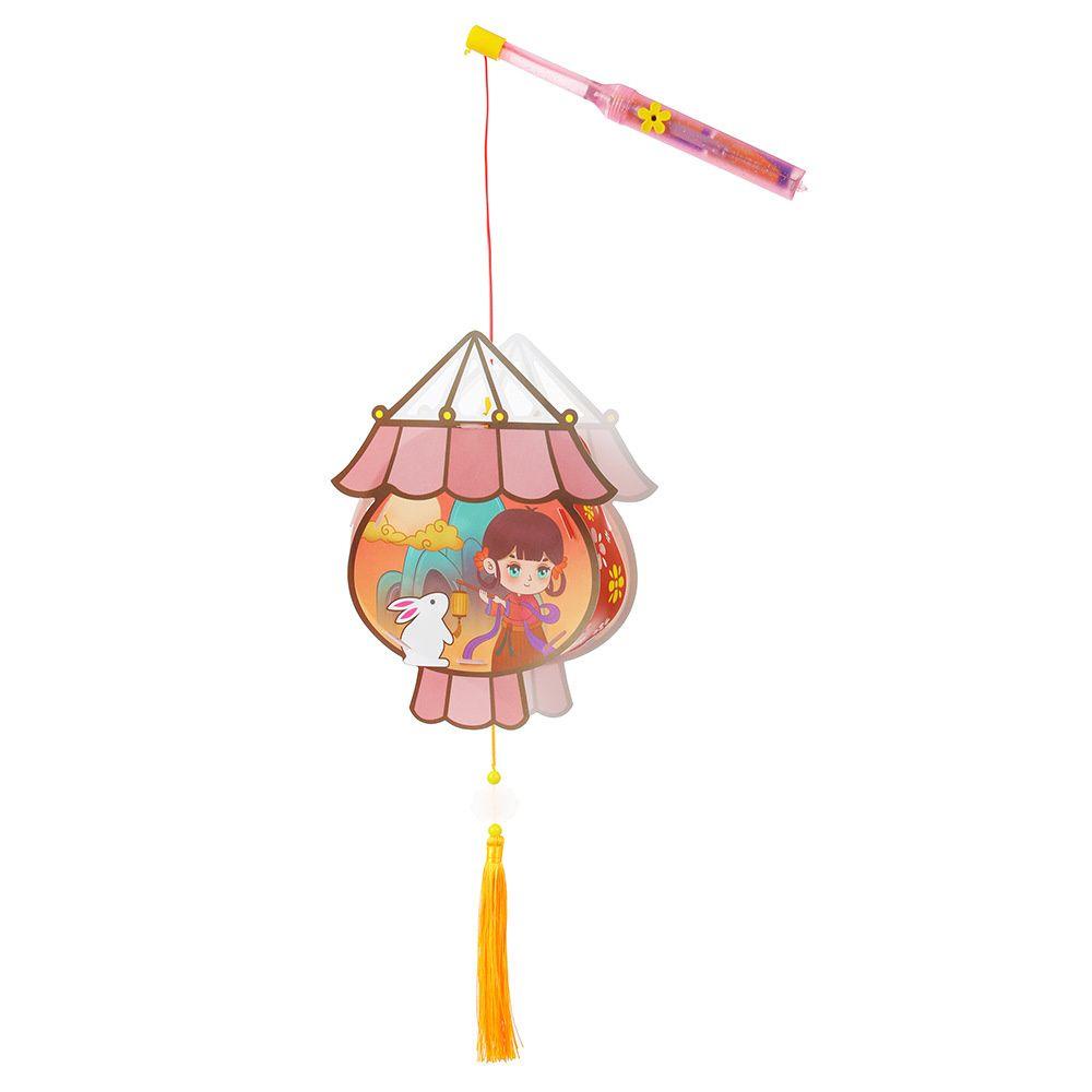 Đèn Lồng Hoạt Hình Trung Quốc Thỏ Mặt Trăng Thủ Công Trang Trí Lễ Hội